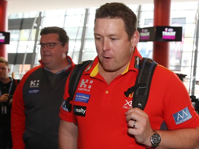 AFL Trade period at Marvel Stadium. Day 1.   Gold Coast Suns coast Stuart Dew    .Picture: Michael Klein.