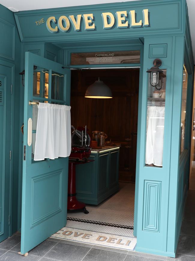 The bar is behind a fridge door in a deli …