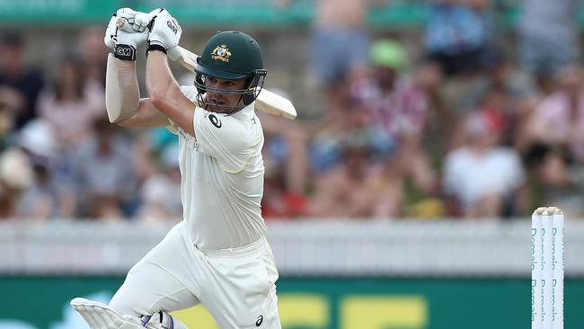 Travis Head of Australia bats during day three of the Second Test match between Australia and Sri Lanka at Manuka Oval in February. Picture: Getty Images