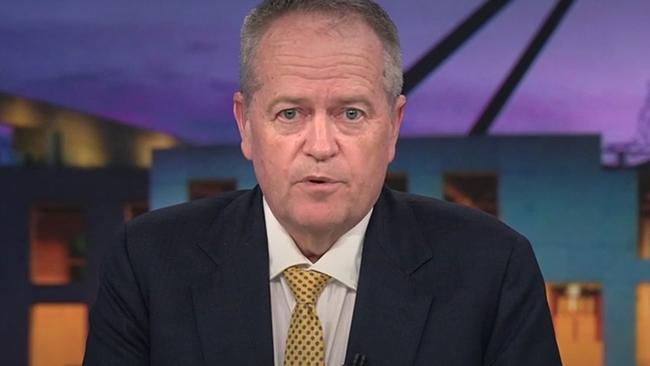 Bill Shorten on A Current Affair.