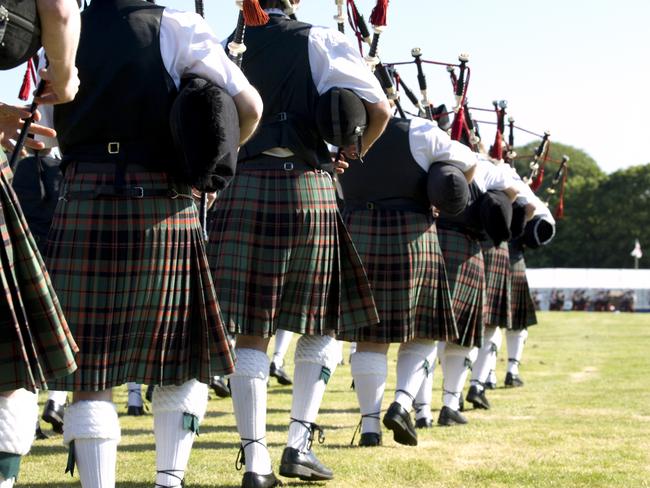 Scottish Pipe Band – one of many personalised funeral choices.