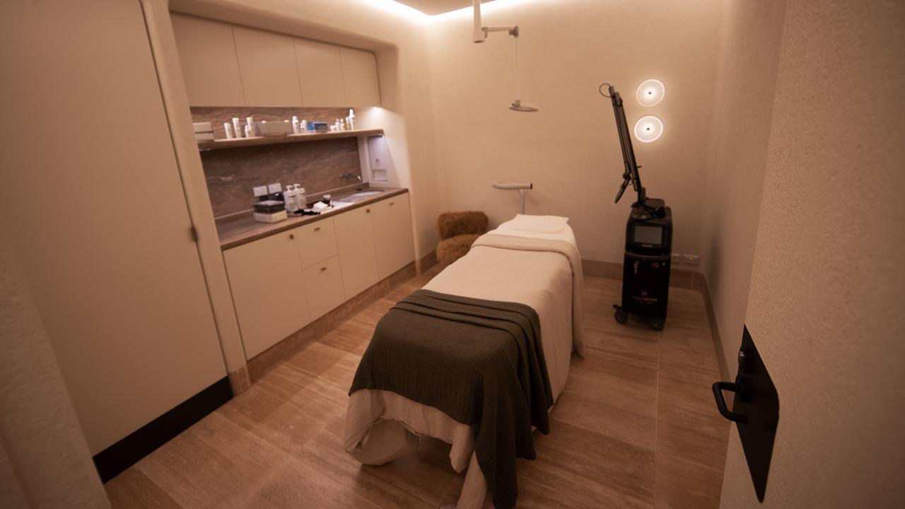 The treatment room where patrons can experience the Hollywood laser peel. Picture: Nigel Hallett