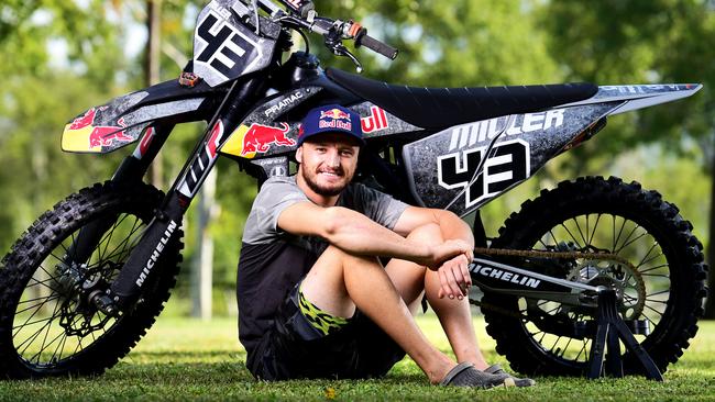 Australian MotoGP rider Jack Miller at home to Townsville. Picture: Alix Sweeney