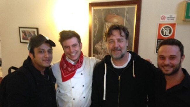 Russell Crowe at Bill and Toni’s