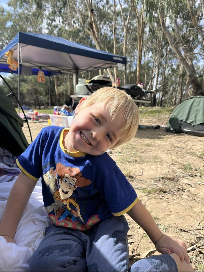 William in boundary bed when we went camping. Our family loves camping in the summer. Picture: Sarah Elliott, Ballarat.
