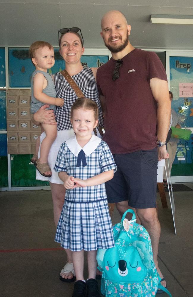 Phoebe, Theodore, Margaret and Julian at Chancellor State College, 2024.