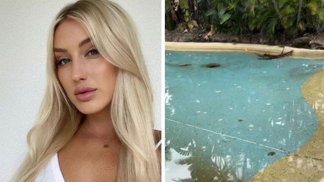 MAFS bride Samantha Moitzi has been shocked when she saw a dirty lagoon for her luxury birthday stay. Picture: Samantha Moitzi