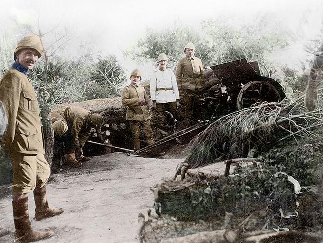 Hidden killers ... Turks place their guns in hard-to-spot positions and react fast to the landings.