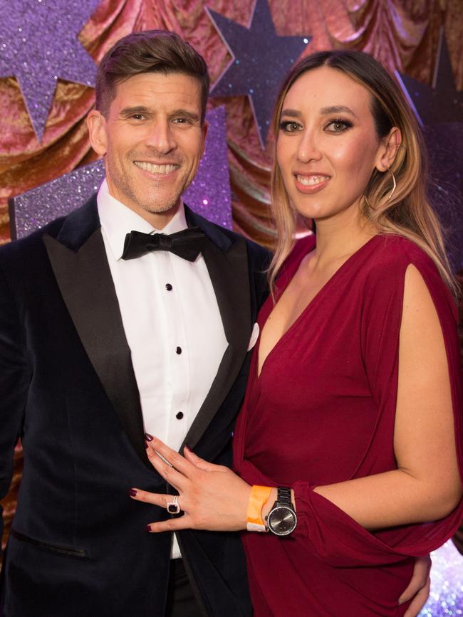 Günsberg with his wife Audrey Griffen, a make-up artist who works on the show. Picture: Instagram