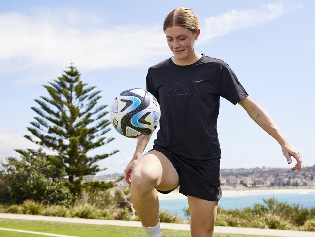 Cortnee Vine is hopeful of earning a place in the Matildas’ World Cup squad. Picture: adidas