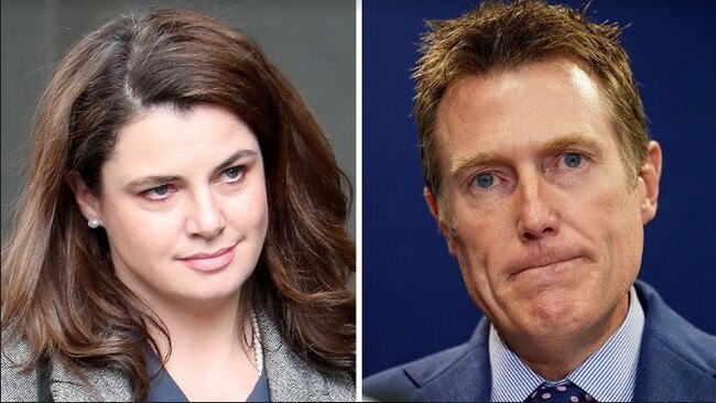 ABC journalist Louise Millgan (left) and former Attorney-General Christian Porter. Pictures: File