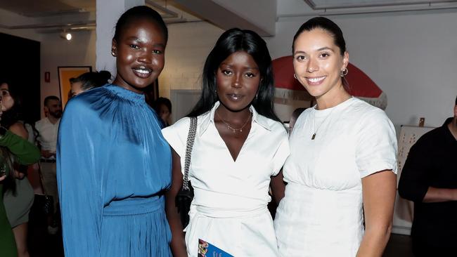 Malaan Ajang, Mimi Bulkoch and Eleanor Baillieu. Picture: Supplied