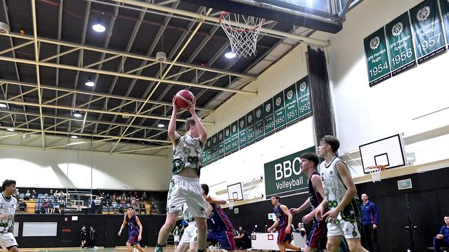 GPS Firsts basketball between Brisbane Boys College and The Southport School Saturday August 13, 2022. Picture, John Gass