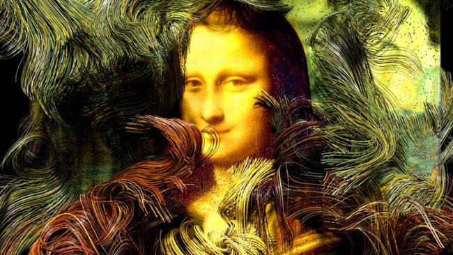 A recreation of the Mona Lisa which will be shown during Ouchhh Studios’ exhibition. Picture: Supplied