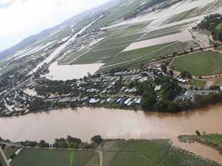 Aerial shot of South Murwillumbah taken on April 1, 2017. Picture: Tweed Shire Council