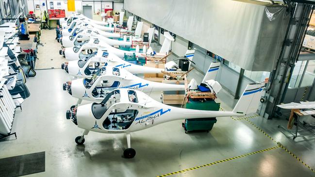 Pipistrel Alpha Electros which will be imported by an Adelaide company, in the hope of eventually manufacturing them. Picture: Pipistrel