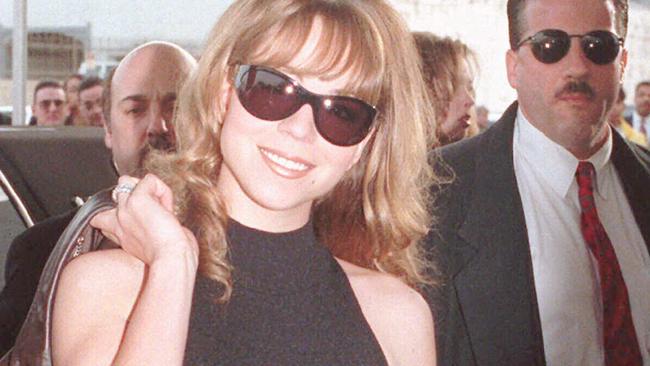 Mariah Carey arrives at the 23rd annual American Music Awards in 1996.