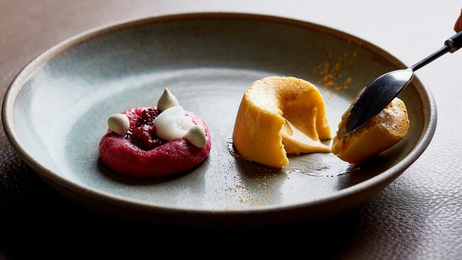 The custard fondant at Laura. Picture: Chris McConville