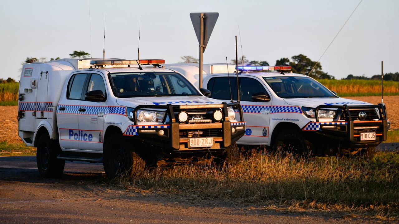 Queensland Police Service confirmed that the driver remained trapped in the vehicle after it rolled on the Upper Haughton Rd at 10.40pm. Picture: Cameron Bates