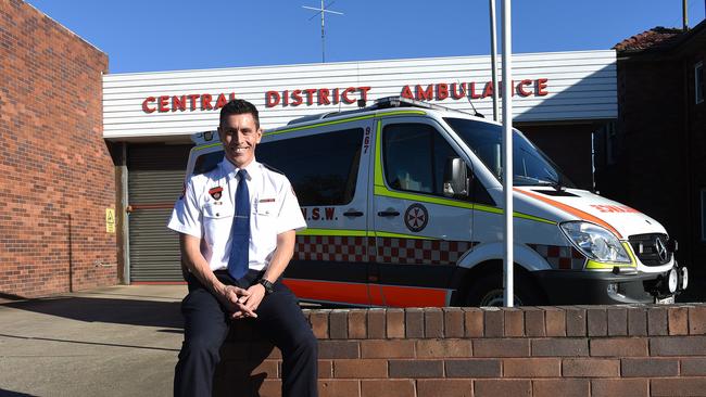 Five new major ambulance stations will be built across NSW. Acting Superintendent Jason Stone is pictured in front of the Penrith Ambulance Station.