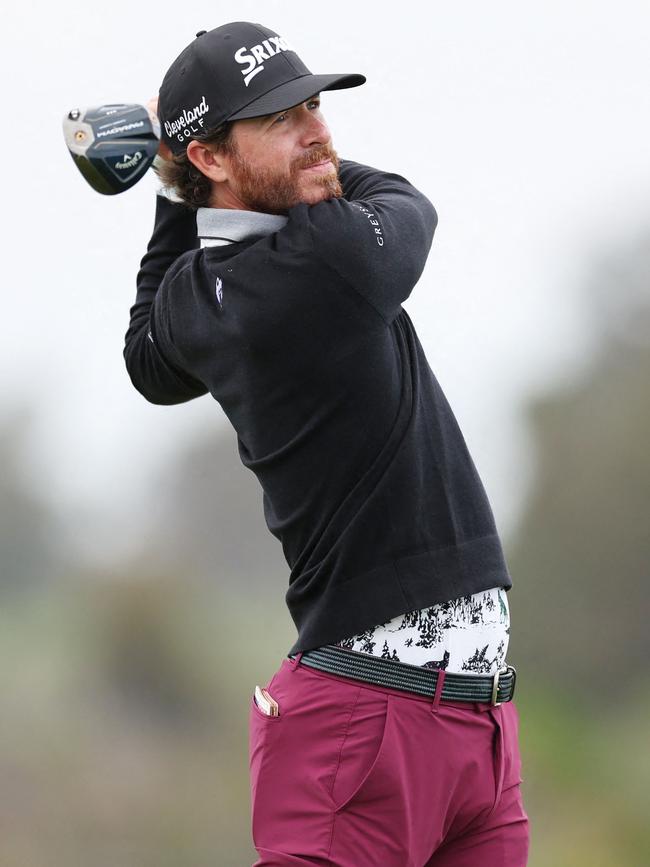 Sam Ryder was showing off the ankles. Sean M. Haffey/Getty Images/AFP