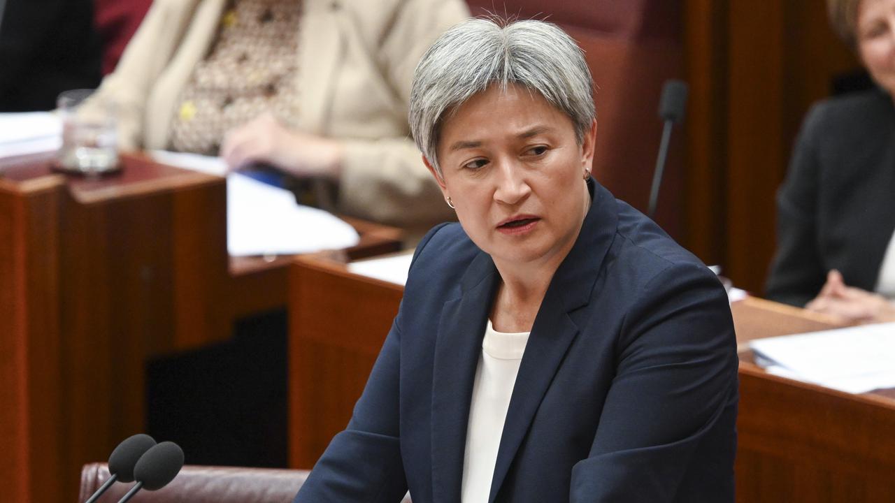 Foreign Affairs Minister Penny Wong announced the new round of sanctions on Saturday. Picture: NCA NewsWire / Martin Ollman