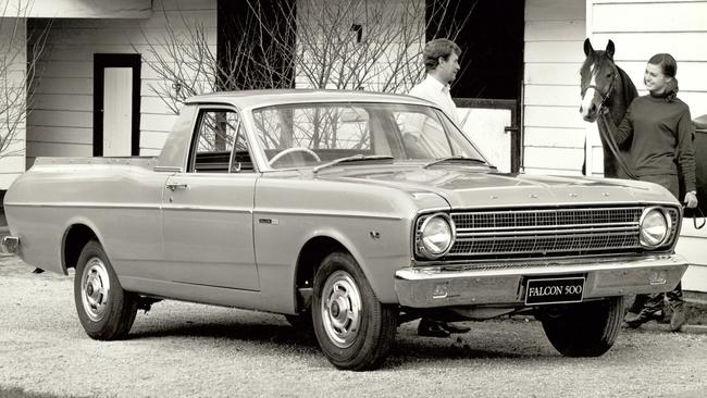 The XR Ford Falcon ute series, released in 1966. Picture: Supplied