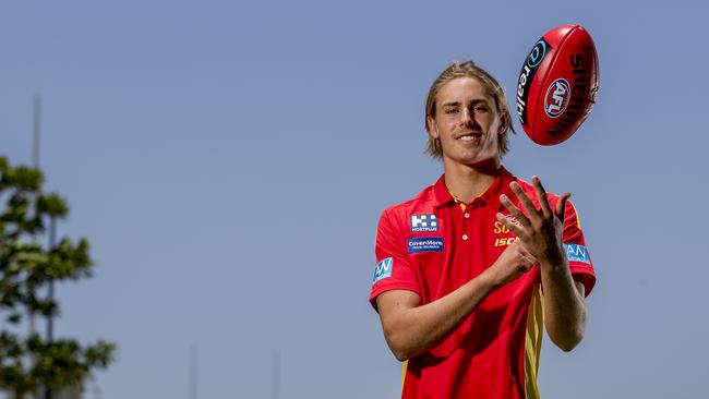 The Gold Coast Suns 2019 new recruits and draftees. Jeremy Sharp. Picture: Jerad Williams