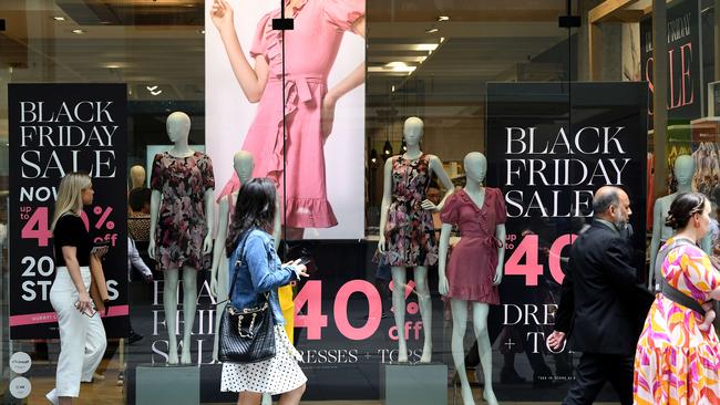 Retailers are expecting the discount bonanza of Black Friday and Christmas trading period sales to alleviate some of the heavy financial woes caused by the COVID-19 pandemic. Picture: NCA NewsWire/Bianca De Marchi