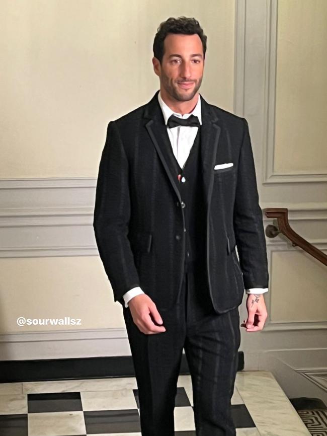 Daniel Ricciardo at the 2023 Met Gala. Photo: Instagram