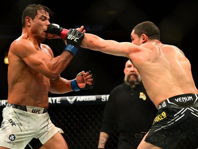 Whittaker is coming off a win over Paulo Costa in February. Picture: Hans Gutknecht/MediaNews Group/Los Angeles Daily News via Getty Images