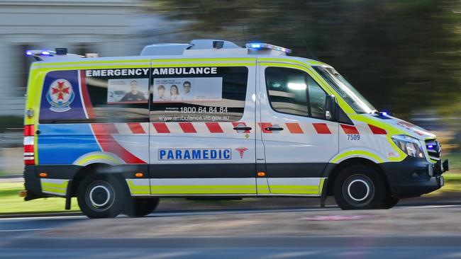 A man was taken to Maroondah Hospital with minor injuries.