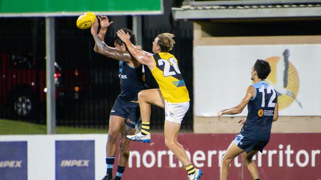 Nightcliff Tigers won against the Darwin Buffaloes in Round 5 of the NTFL Men's Premier League 2020. Picture: Celina Whan/AFLNT Media