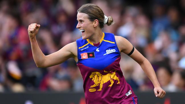 Lions star Greta Bodey is chasing a second AFLW premiership. Picture: Albert Perez / Getty Images