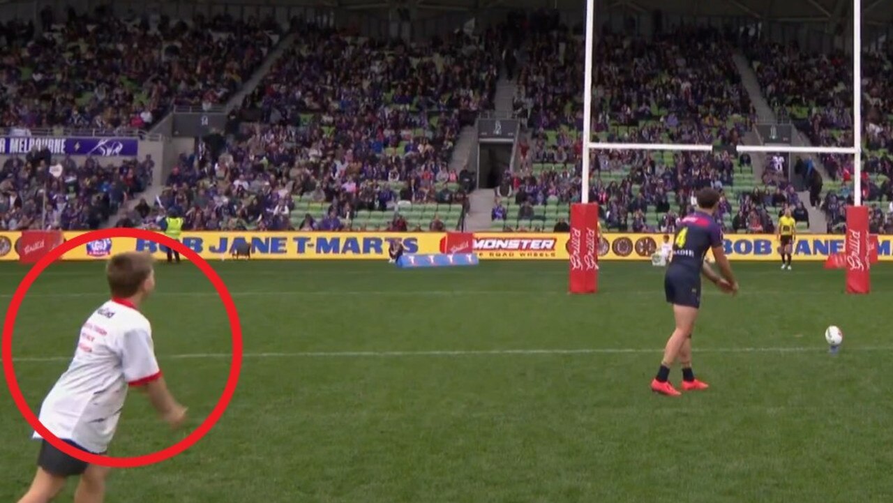 Future NRL goalkicker alert. Photo: Fox Sports