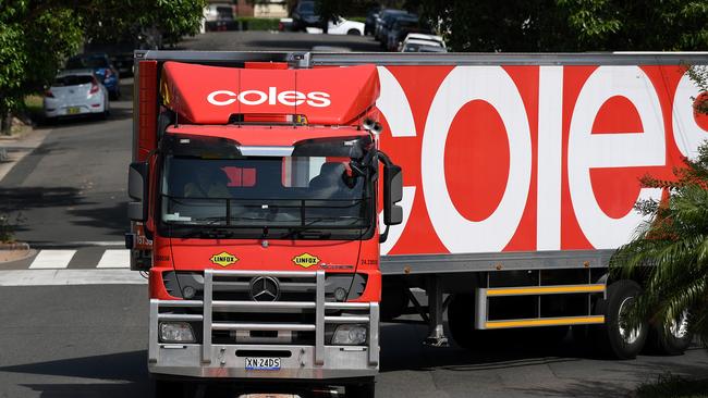 Without supermarket supply trucks, shelves have emptied. Picture: AAP