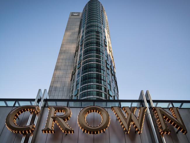 MELBOURNE, AUSTRALIA - OCTOBER 26: A general view of Crown Casino in Southbank on October 26, 2021 in Melbourne, Australia. The final report from the Victorian Royal Commission into Crown Resorts will be tabled in state parliament this morning. The investigation into Crown's suitability to retain its casino license in Melbourne was conducted by Ray Finkelstein QC, following allegations during inquiries in New South Wales and Victoria that Crown facilitated money laundering at its Melbourne and Perth casinos. (Photo by Darrian Traynor/Getty Images)