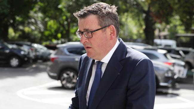 Victorian Premier Daniel Andrews arrives at parliament. Picture: NCA NewsWire / David Crosling