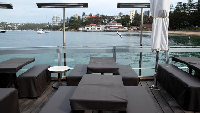 Hugo’s bar and restaurant at Manly Wharf is closed. Picture: Getty Images