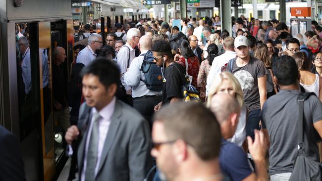 The Sydney Train network is already over crowded. Picture: Christian Gilles