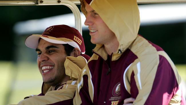 Greg Inglis and Darren Lockyer played in five State of Origin series together for Queensland.