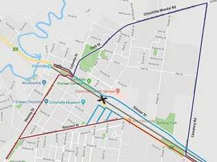 ROADWORKS: The Warrego Highway at the Queensland Rail open level crossing in Chinchilla will be close for 36 hours. Picture: Contributed