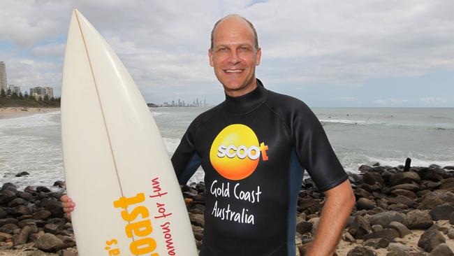 Campbell Wilson CEO of Scoot is coming back to the Gold Coast on the first overseas flight this year.