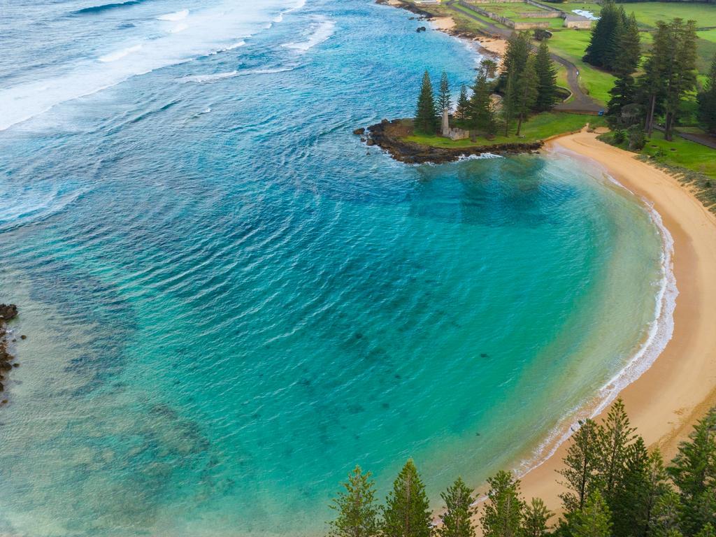 Emily Bay Lagoon on Norfolk Island.