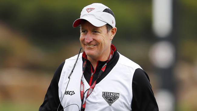 Essendon coach John Worsfold is building a squad that can deliver the Bombers a premiership. Picture: Michael Klein