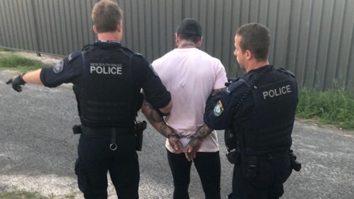 A Queensland man was allegedly caught with around $450,000 worth of cocaine at a caravan park in Heatherbrae. Credit: NSW Police