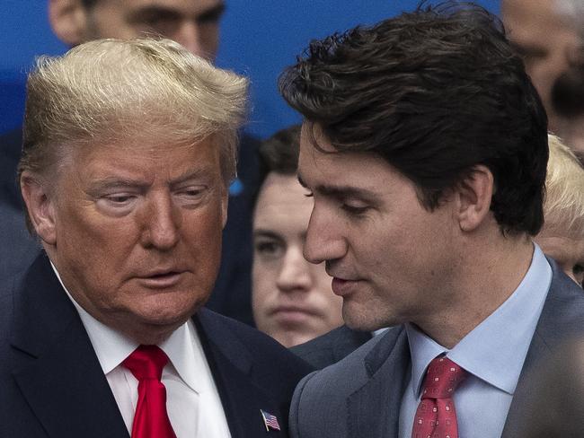 Mr Trump’s repeated talk of annexing Canada spans as far back as his November election. Picture: Dan Kitwood/Getty Images