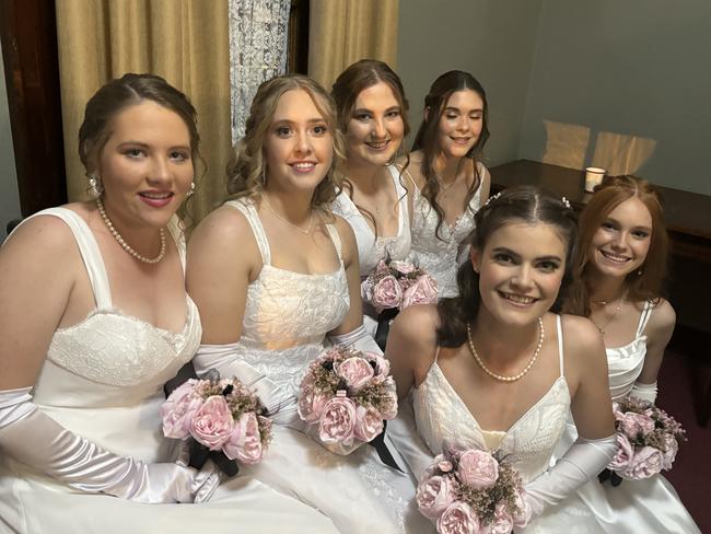 All the fun of St Mary's Debutante Ball at Maryborough City Hall.