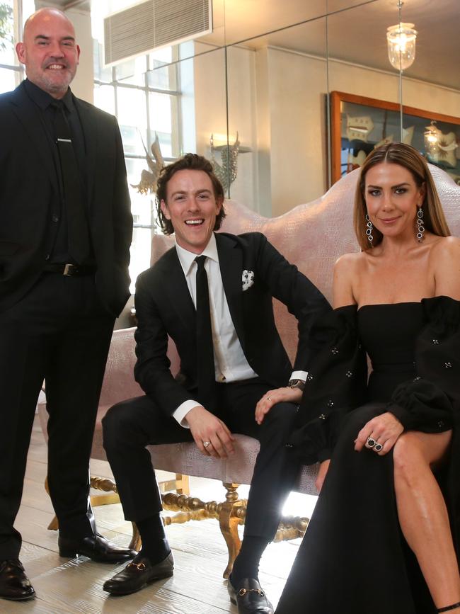 Nova's Tim Blackwell, Kate Ritchie and Marty Sheargold. Picture: Ian Currie