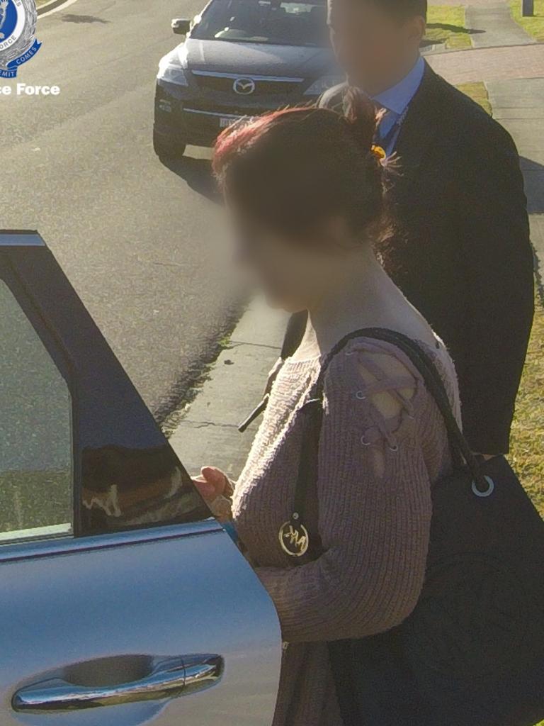 One of the women arrested at Fairfield West in connection with the alleged fraud. Picture: NSW Police